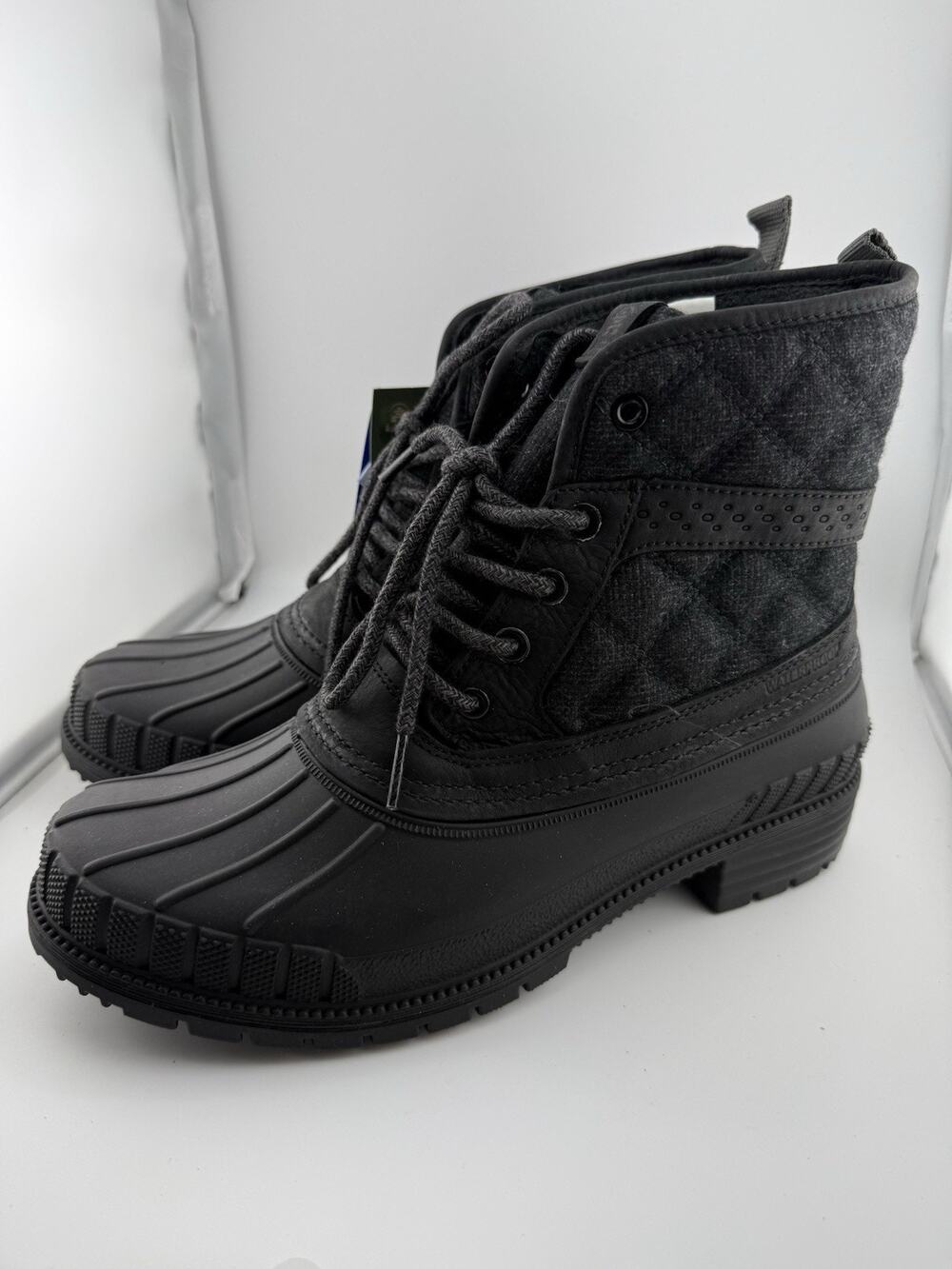 NWOB Kamik Womens Sienna Mid 2 Black Waterproof Duck Boots Size 10